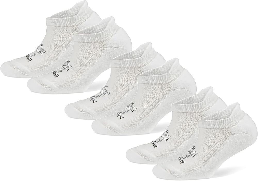 Balega Women's Medium White 3 Pair Hidden Comfort No Show Running Socks B15-7
